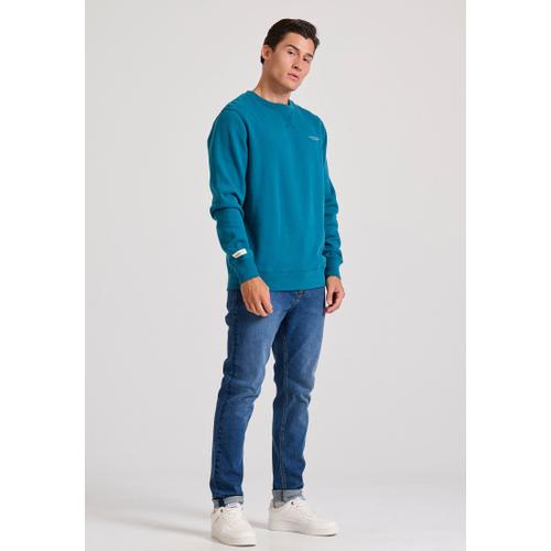 Men's The Essentials Crew Neck Sweatshirt with Chest Print