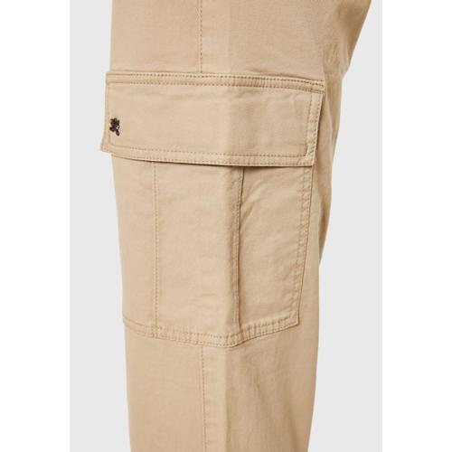 Women's High-Rise Cargo Pants with Cuffed Hem
