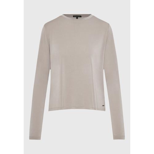 Women's Crew Neck Long Sleeve T-Shirt with Branded Label