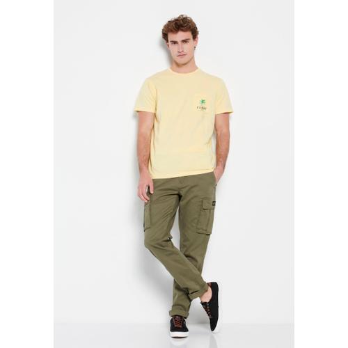 Men's Organic Cotton T-shirt With Brushed Print