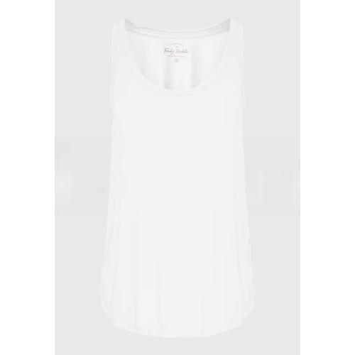 Women’s Viscose Tank Top in Plain Colour with Crew Neck