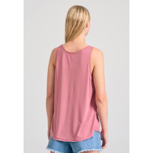 Women’s Viscose Tank Top in Plain Colour with Crew Neck