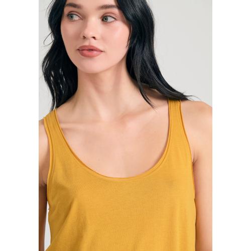 Women’s Viscose Tank Top in Plain Colour with Crew Neck