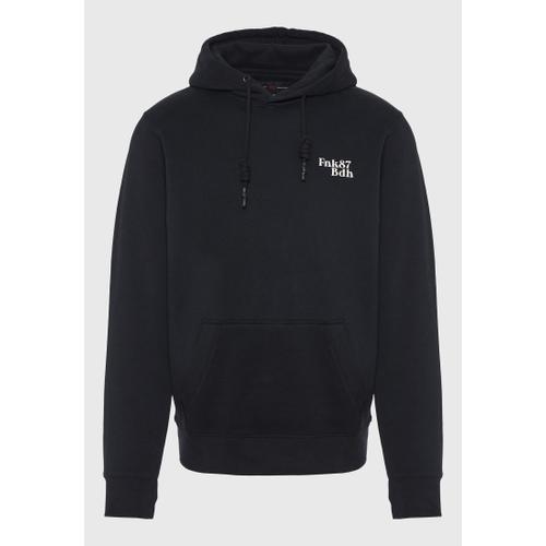 Men's Relaxed Fit Hoodie with Back Graphic Print and Kangaroo Pocket