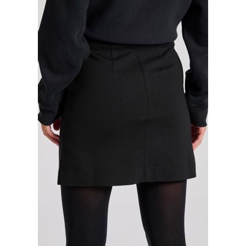 Women's Viscose Mini Skirt with Regular Fit, Concealed Back Zip and Front Pockets