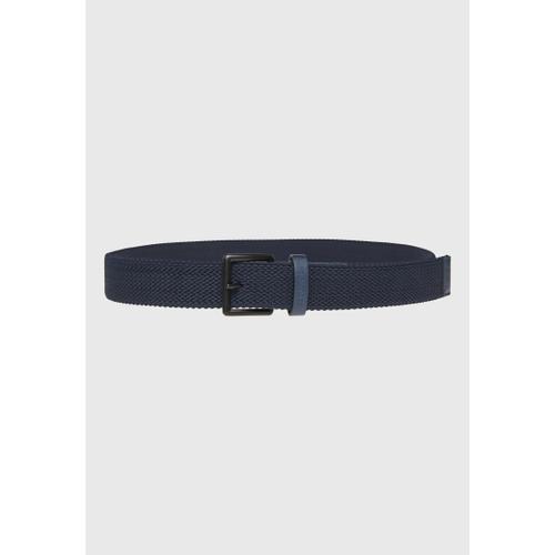 Men's Braided Belt with Square Metal Buckle