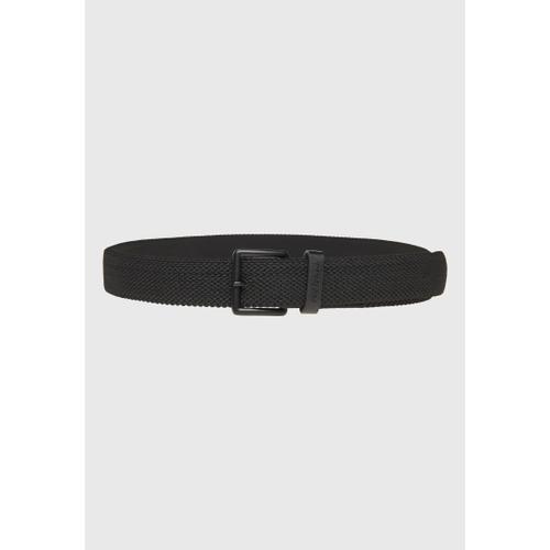 Men's Braided Belt with Square Metal Buckle