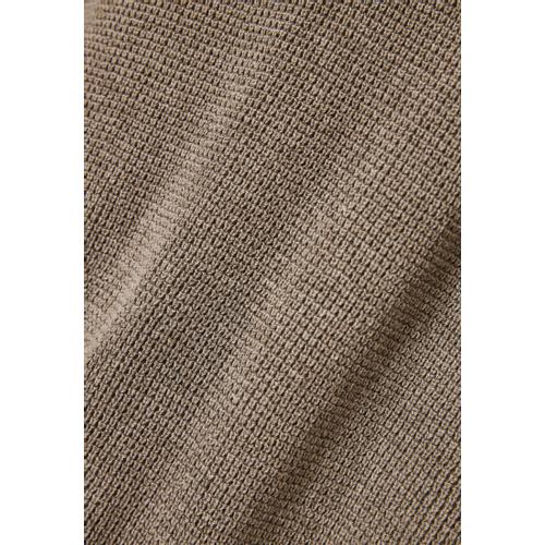 Men's Loose Fit Casual Sweater with Logo Badge, Rib Knit Finishes & Plain Pattern