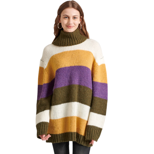 Women's Long Sweater with Loose Fit