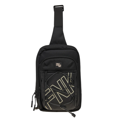 Men's Multi-Compartment Shoulder Bag with Adjustable Strap