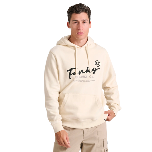 Herren-Hoodie im Relaxed Fit mit gesticktem Logo auf der Brust