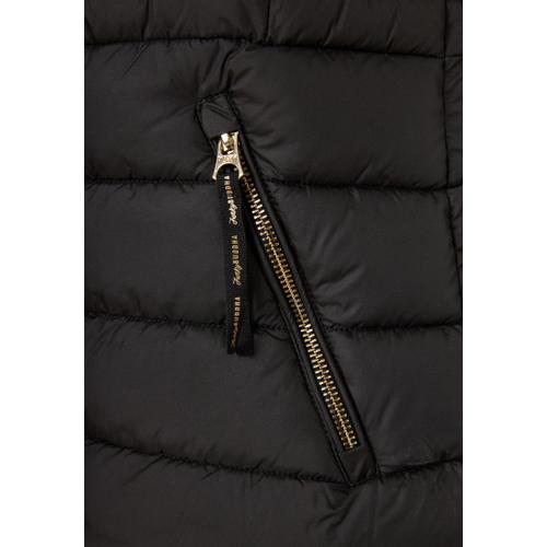 Women's Quilted Puffer Vest Jacket with Detachable Fur and Recycled Filling