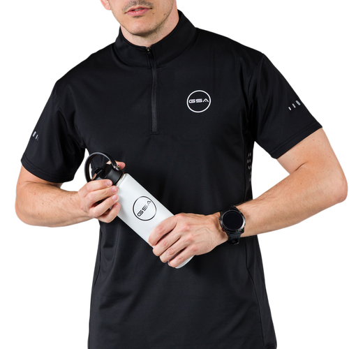 Ανδρικό Hydro T-Shirt Προπόνησης με Μισό Φερμουάρ & Κοντά Μανίκια