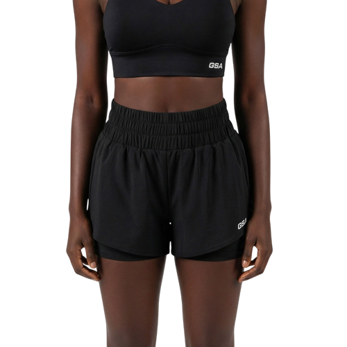 Short da Corsa da Donna con Tasche Laterali & Tessuto Ad Asciugatura Rapida