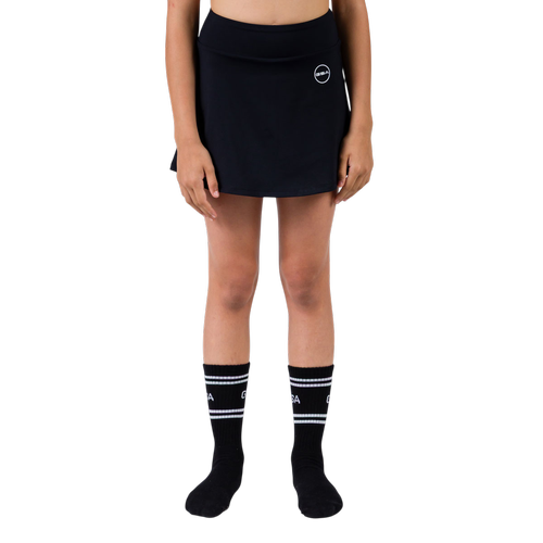 Girls' Sports Skirt with Built-in Leggings & High-Waist Band