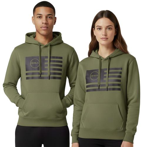 Unisex Hoodie with Slim Fit, Logo & Front Pocket