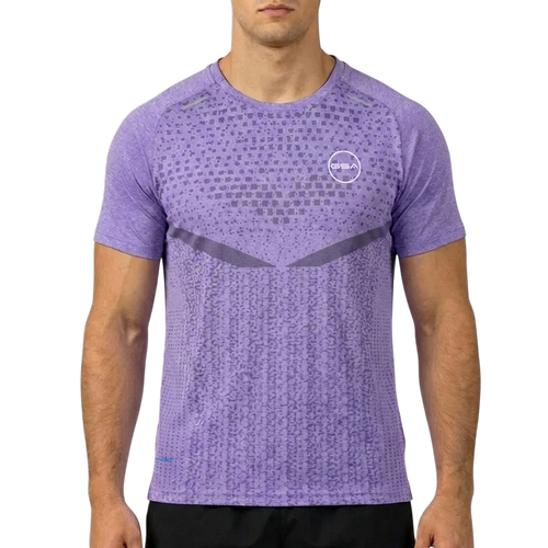 Camiseta Performance Para Hombre Con Cuello Redondo Y Tejido Técnico
