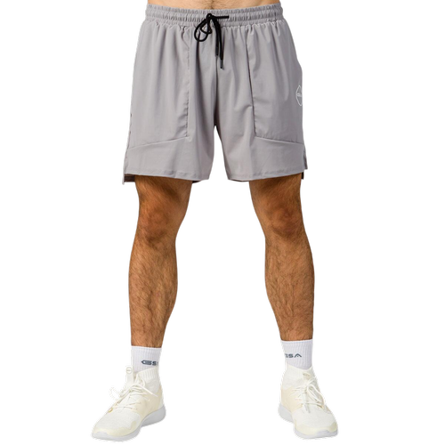 Shorts Athletic Para Hombre Con Cintura Elástica Y Bolsillo Con Cremallera