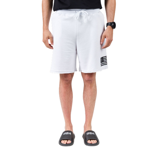 Bermuda Hombre De Algodón Con Estampado Gráfico & Bolsillo Trasero