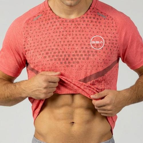 Men’s Performance T-Shirt with Technical Fabric & Round Neckline