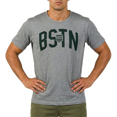 Men’s Cotton T-Shirt with Front Print & Round Neckline