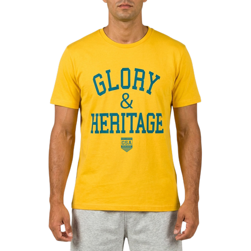 Ανδρικό Regular Fit T-Shirt με Στάμπα στο Στήθος & Στρογγυλή Λαιμόκοψη