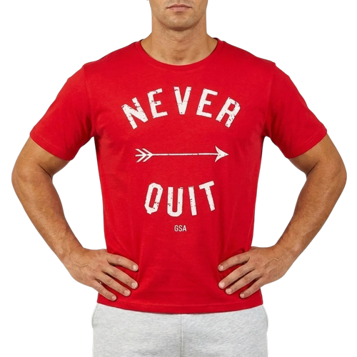 Ανδρικό Regular Fit T-Shirt με Στάμπα στο Στήθος & Στρογγυλή Λαιμόκοψη