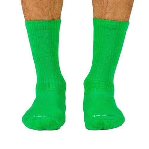Calcetines Deportivos Crew para Hombre con Refuerzo en la Punta y el Talón