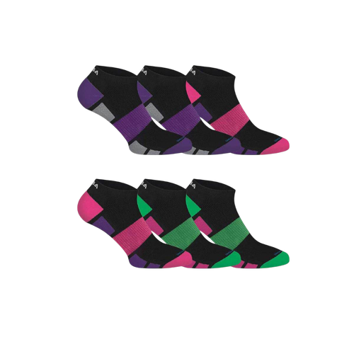 Calcetines Deportivos de Corte Bajo para Mujer con Acolchado Extra - Pack de 6