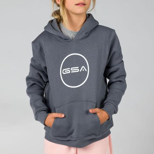 Kids' Fleece Hoodie with Logo Print & Kangaroo Pocket