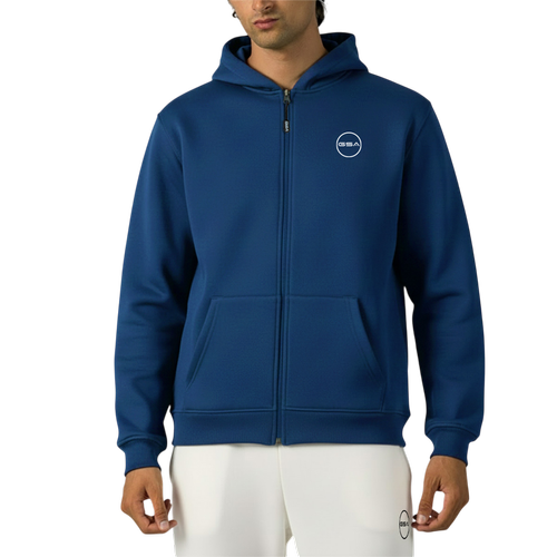 Giacca Zip-Up Uomo Regular Fit Con Tasche A Marsupio & Fodera In Pile