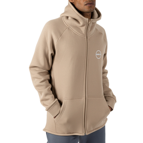 Ανδρική Fleece Ζακέτα Supercotton με Ασύμμετρο Σχέδιο