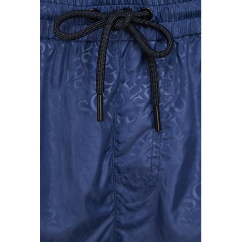 Men's All Over Logo Mid Rise Regular Fit Swim Trunks