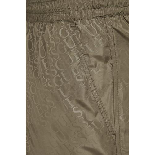 Men's All Over Logo Mid Rise Regular Fit Swim Trunks