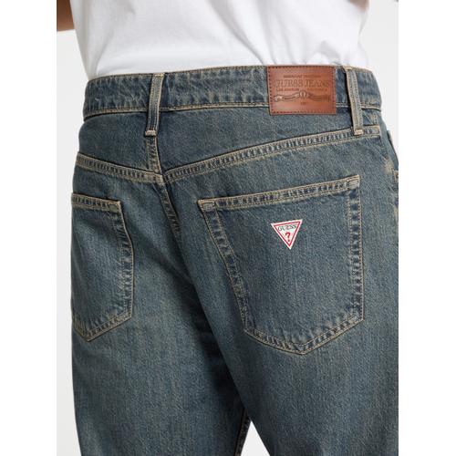 Men's G16 Denim Jeans with Button and Zipper Closure