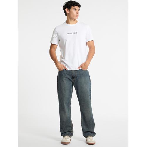 Men's G16 Denim Jeans with Button and Zipper Closure