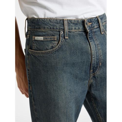 Men's G16 Denim Jeans with Button and Zipper Closure
