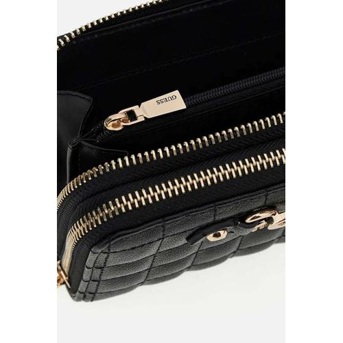 Women's Nadira Wallet with Quilted Texture and Metallic Details