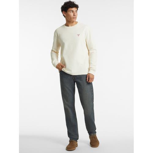 Men's Mini Triangle Long Sleeve Top with Subtle Detail