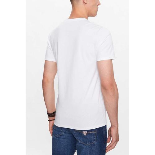 Men's Short Sleeve Small Triangle Logo Print T-shirt