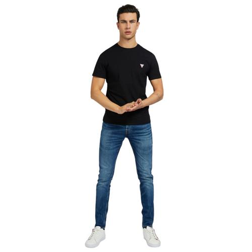 Men's Short Sleeve Small Triangle Logo Print T-shirt