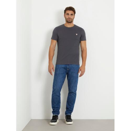 Men's Short Sleeve Small Triangle Logo Print T-shirt