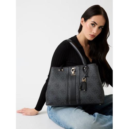 Women's Erenia 4G Logo Shoulder Bag with Zip & Button Closure