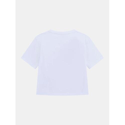 Kids' Triangle Logo Sequins T-Shirt with Loose Fit