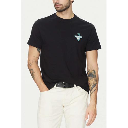 Men's Palm Tree T-Shirt with Logo Print on the Chest