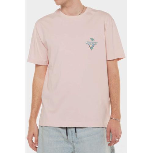 Men's Palm Tree T-Shirt with Logo Print on the Chest