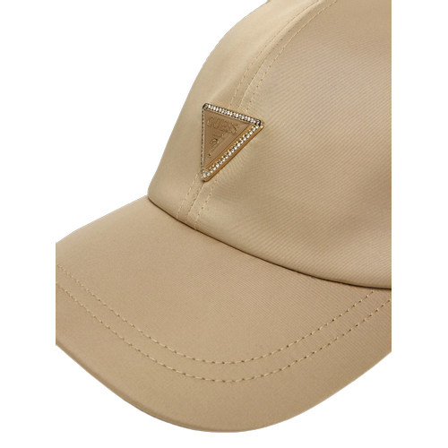 Women's Jockey Cap with Brim and Bold Triangle Detail
