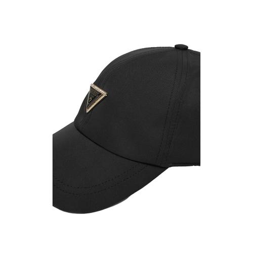 Women's Jockey Cap with Brim and Bold Triangle Detail