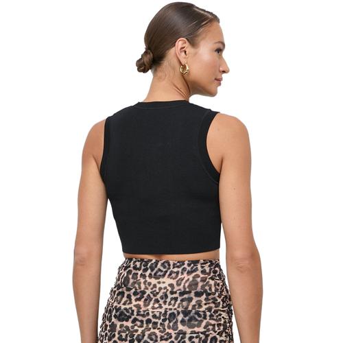 Women's Alexia Sleeveless Rib Cropped Top with Slim Fit