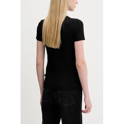 Women's Rounded Logo T-Shirt with Regular Fit